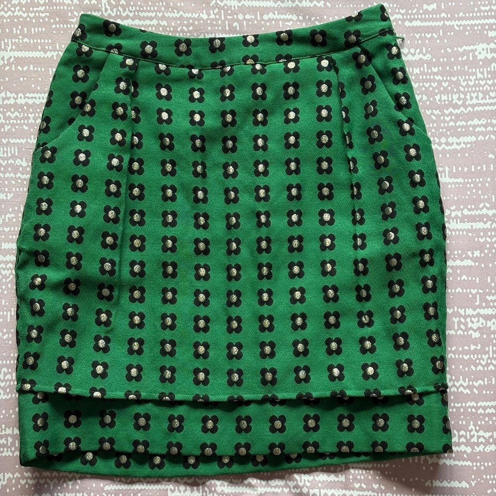 Green Pencil Skirt sz S